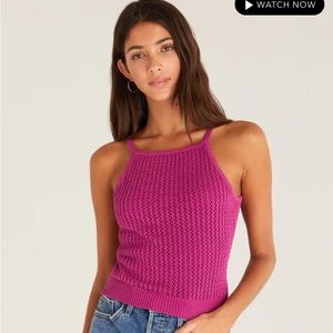 Z Supply Diana Sweater Tank in Rose Violet